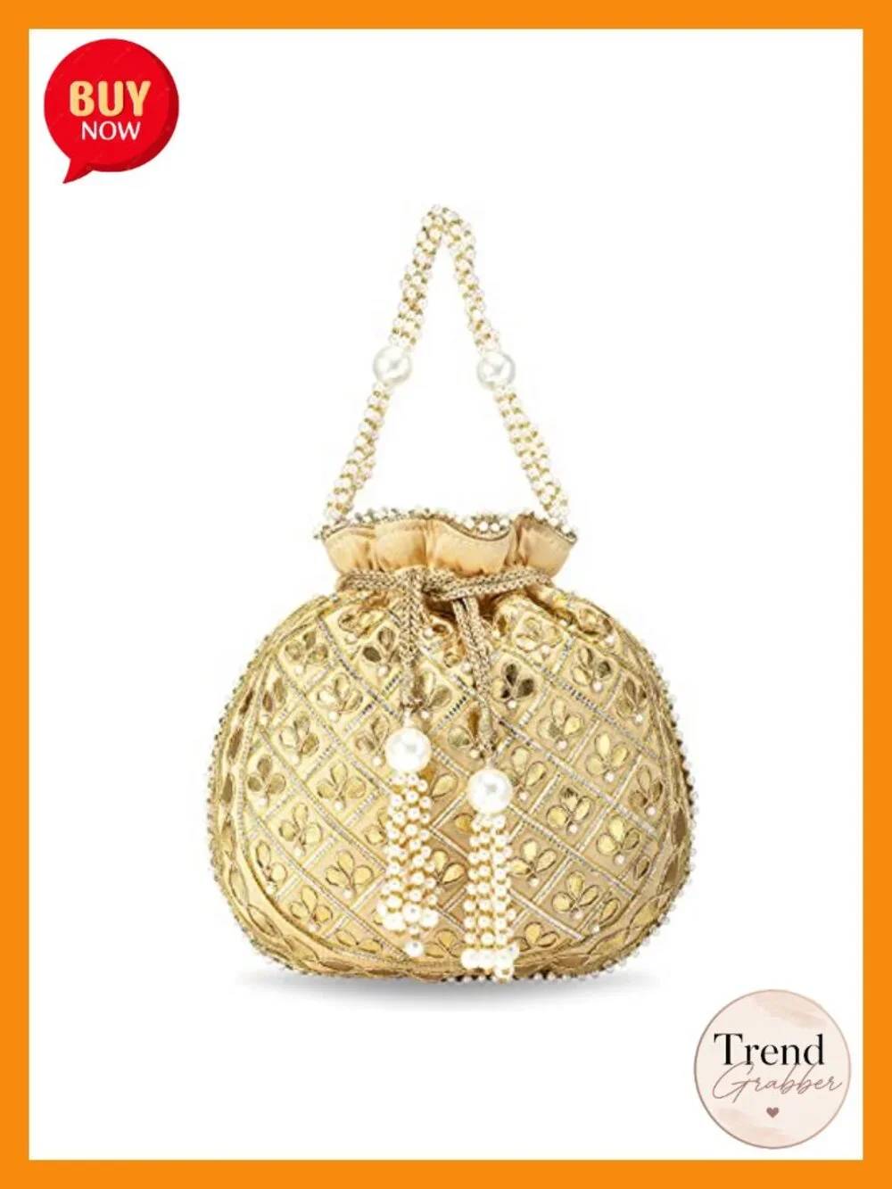 Embroidered Potli Bag Handmade Ethnic Purse Bridal Evening Clutch